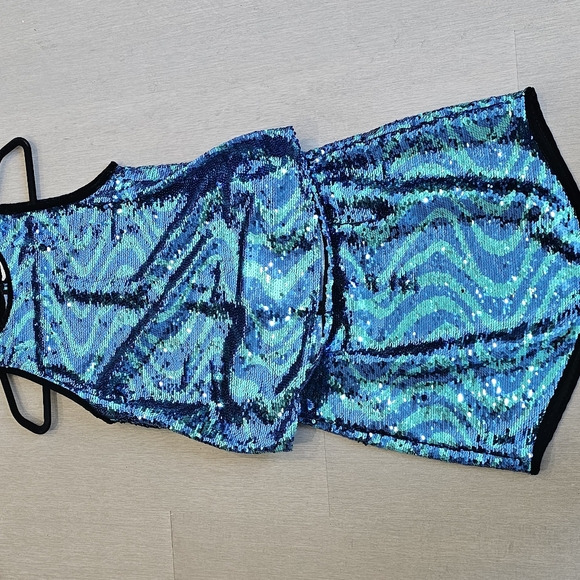 Blue sequin Zara outfit New - Picture 5 of 5
